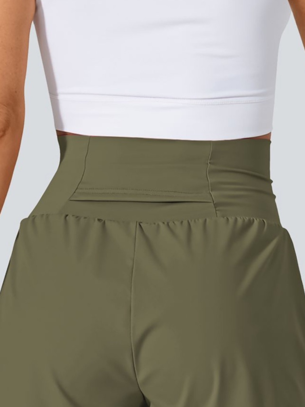 Halara SoftlyZero™ Airy Super High Waisted Cool Touch Yoga Shorts with Pockets - Picture 2 of 5